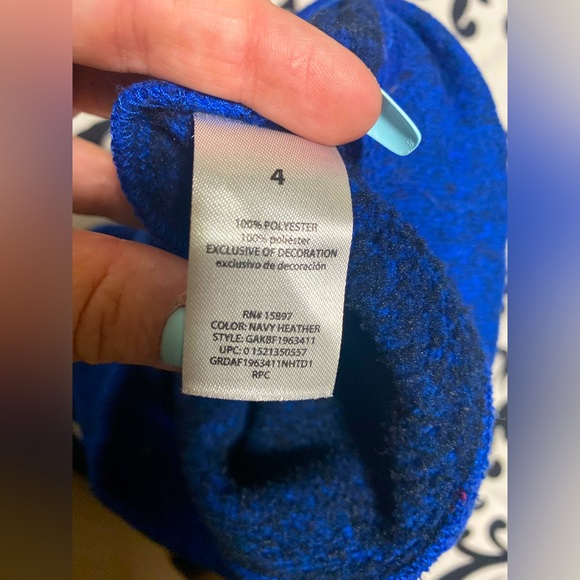 Blue long sleeve sweater boys size 4 - Picture 4 of 4